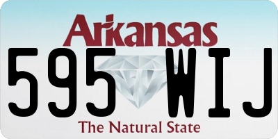 AR license plate 595WIJ