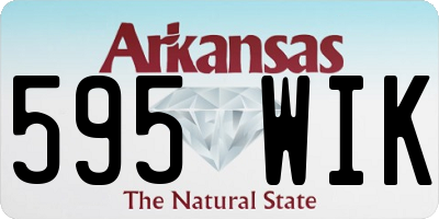 AR license plate 595WIK
