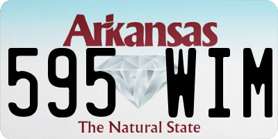 AR license plate 595WIM