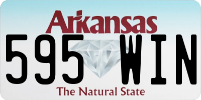 AR license plate 595WIN