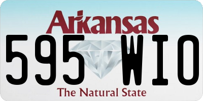 AR license plate 595WIO