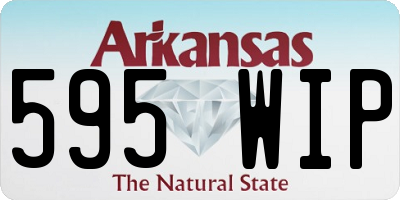 AR license plate 595WIP