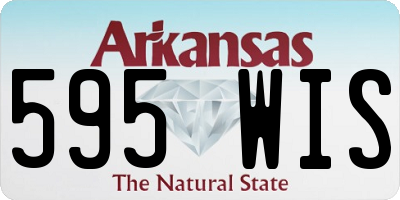 AR license plate 595WIS