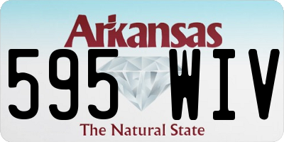 AR license plate 595WIV