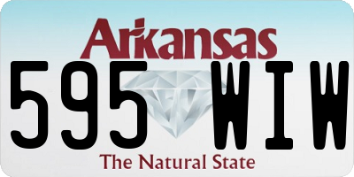 AR license plate 595WIW