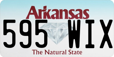 AR license plate 595WIX