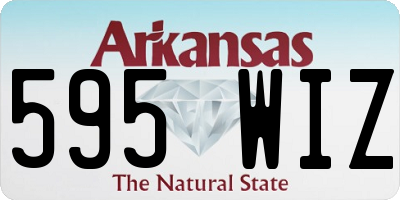 AR license plate 595WIZ