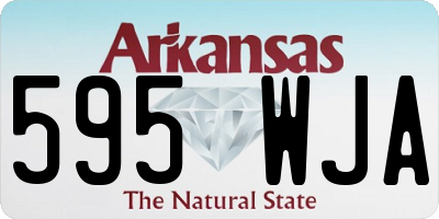 AR license plate 595WJA