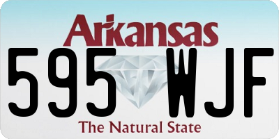 AR license plate 595WJF