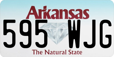 AR license plate 595WJG
