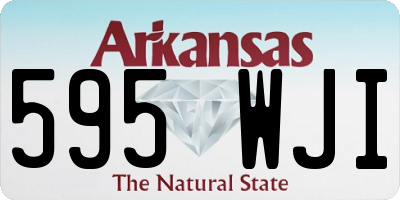 AR license plate 595WJI