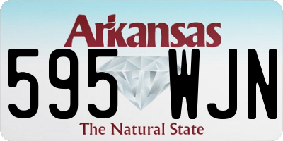 AR license plate 595WJN