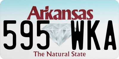 AR license plate 595WKA