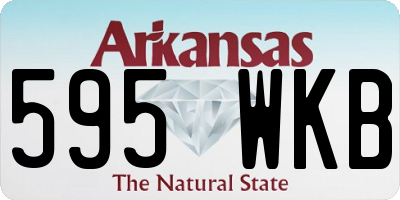 AR license plate 595WKB