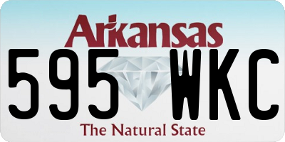 AR license plate 595WKC