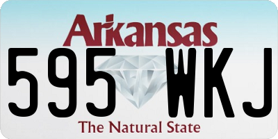 AR license plate 595WKJ