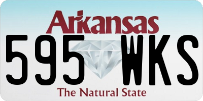 AR license plate 595WKS