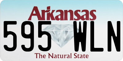 AR license plate 595WLN