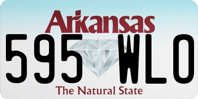 AR license plate 595WLO