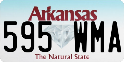 AR license plate 595WMA
