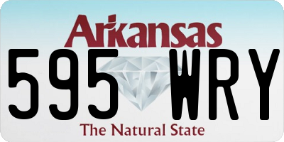 AR license plate 595WRY
