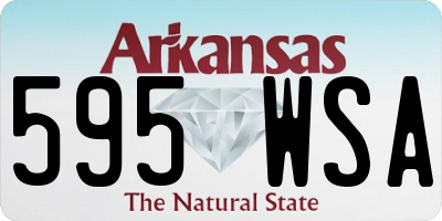 AR license plate 595WSA