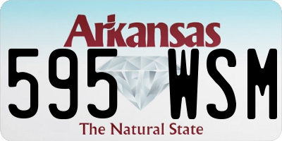AR license plate 595WSM