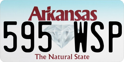 AR license plate 595WSP