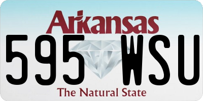 AR license plate 595WSU