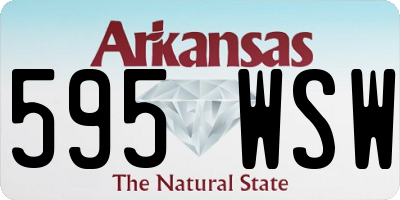 AR license plate 595WSW