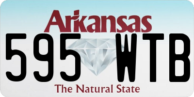 AR license plate 595WTB