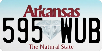 AR license plate 595WUB