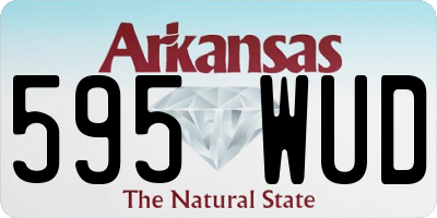 AR license plate 595WUD