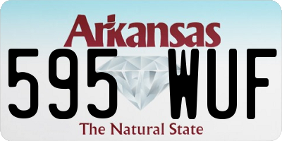 AR license plate 595WUF