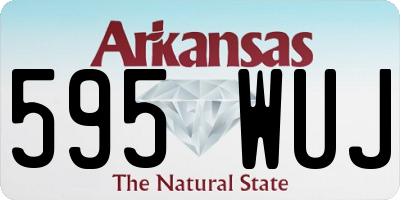 AR license plate 595WUJ