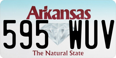 AR license plate 595WUV