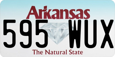 AR license plate 595WUX