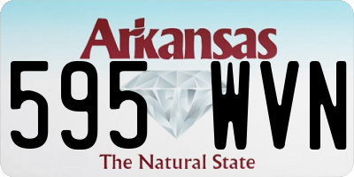 AR license plate 595WVN