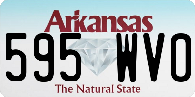 AR license plate 595WVO