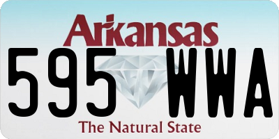 AR license plate 595WWA