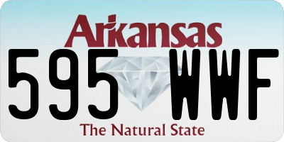 AR license plate 595WWF