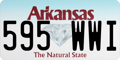 AR license plate 595WWI