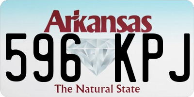 AR license plate 596KPJ