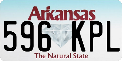 AR license plate 596KPL