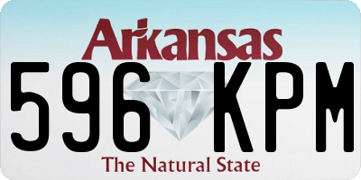 AR license plate 596KPM