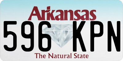 AR license plate 596KPN