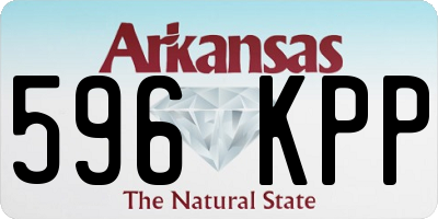 AR license plate 596KPP
