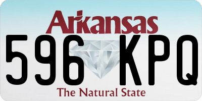 AR license plate 596KPQ