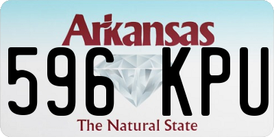 AR license plate 596KPU