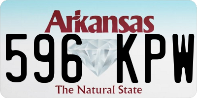 AR license plate 596KPW